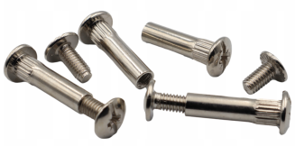 Złącze meblowe śrubowe fi 5 mm, M4x30-40 mm - 2