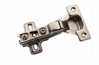 Zawias meblowy półnakładany do drzwi bliźniaczych, prowadnik H0, bez euro. - 4