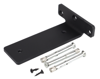 Wspornik półki LOFT typu T 200 × 100 × 50 mm, stalowy, czarny mat. - 2