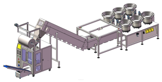 Maszyna, automat pakujący 520 z 6 podajnikami + dorzut ręczny 2 stanowiskowy - 3