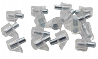 Podpórka półki kątowa fi 5 ze sztyftem, transparentna. - 3