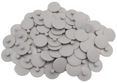 Zaślepka Ø 15 mm do mimośrodu – jasny szary, wciskana maskująca.