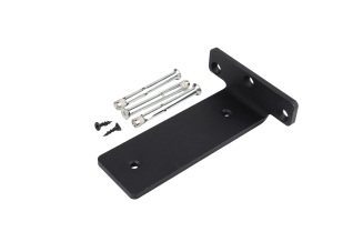 Wspornik półki LOFT typu T 150 × 100 × 50 mm, stalowy, czarny mat. - 5