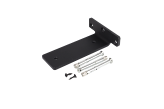 Wspornik półki LOFT typu T 150 × 100 × 50 mm, stalowy, czarny mat. - 6