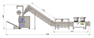 Maszyna, automat pakujący 520 z 4 podajnikami + dorzut ręczny 2 stanowiskowy - 4