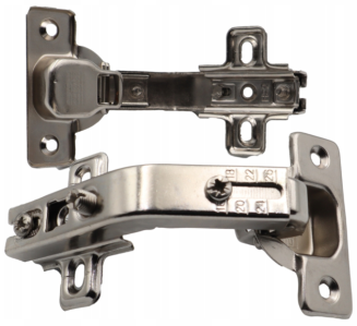 Zawias meblowy kątowy 135° z prowadnikiem H2 – slide-on, bez euro. - 3