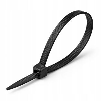 Opaski zaciskowe 3,6 × 100 mm czarne – trytytki kablowe nylon PA – 100 szt. - 2