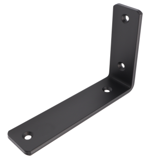 Wspornik LOFT typu L 150 × 100 × 38 mm, w czarnym macie. - 2