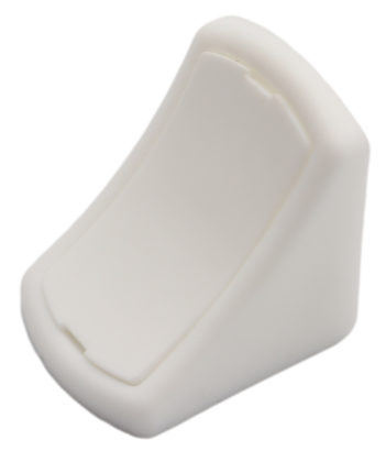 Kątownik meblowy pojedynczy do półek – komandorek biały.