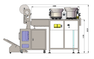 Maszyna, automat pakujący z 4 podajnikami + dorzut ręczny z wagonikami - 4