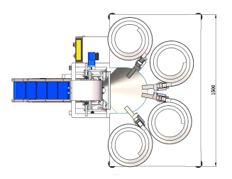 Maszyna, automat pakujący z 4 podajnikami - 5