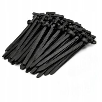 Trytytki samochodowe 5 × 90 mm czarne – opaski kablowe nylon PA – 100 szt. - 2